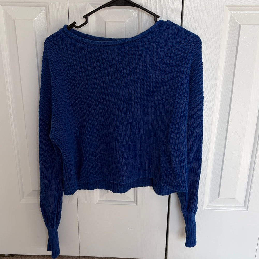 Urban Outfitters Cropped Blue Women's Light Sweater